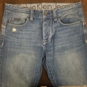 Like New Men's Calvin Klein Blue Lowrise SlimJeans
